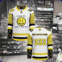 Load image into Gallery viewer, LE 10 Have A Nice Day x Yheti FANMADE/UNOFFICIAL hockey jersey *Embroidered*
