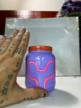 Load image into Gallery viewer, Purple Mr Wobble plant/trinket jar
