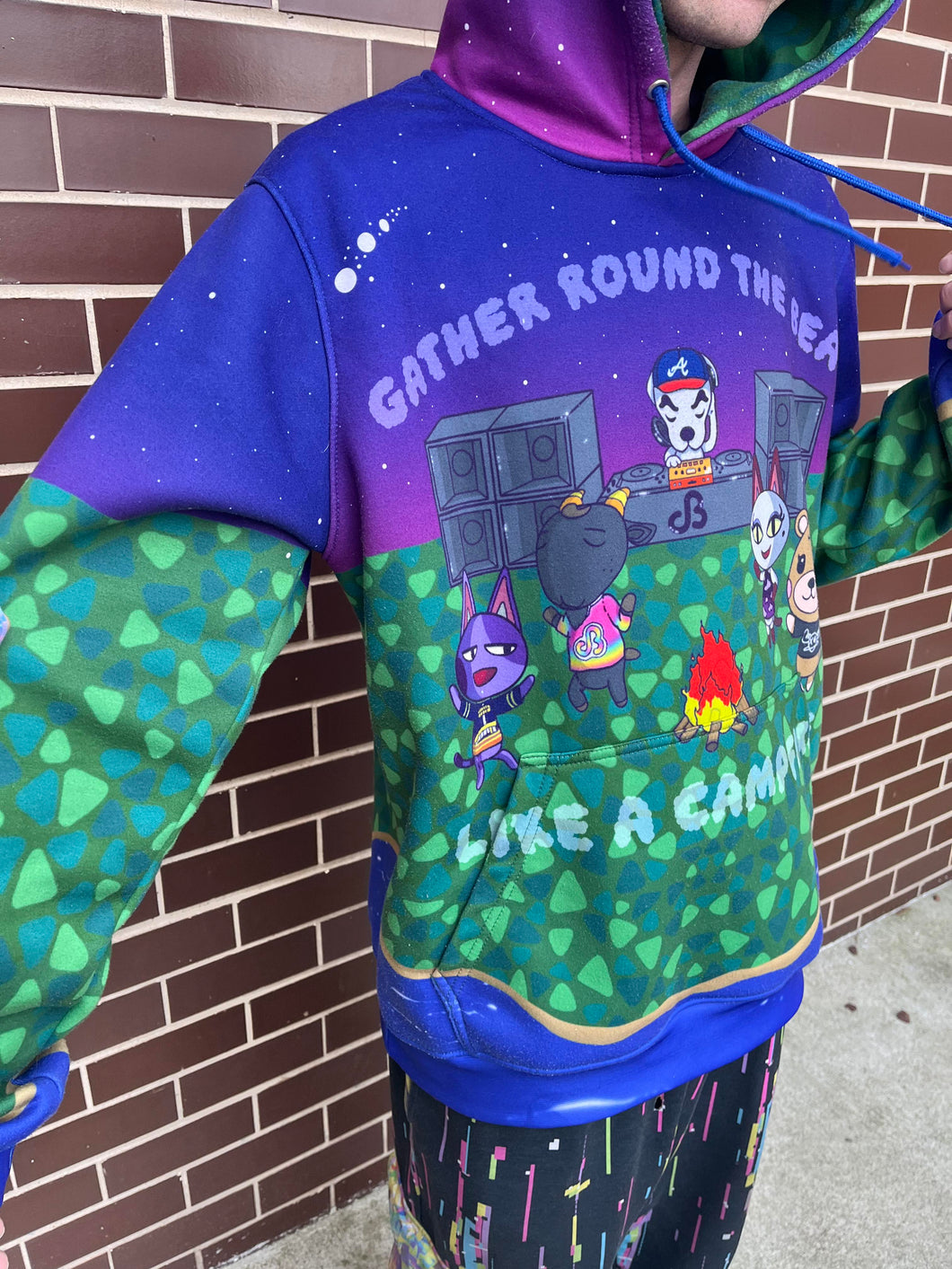 Leftover Animal Crossing x Daily Bread fleece sublimated hoodies